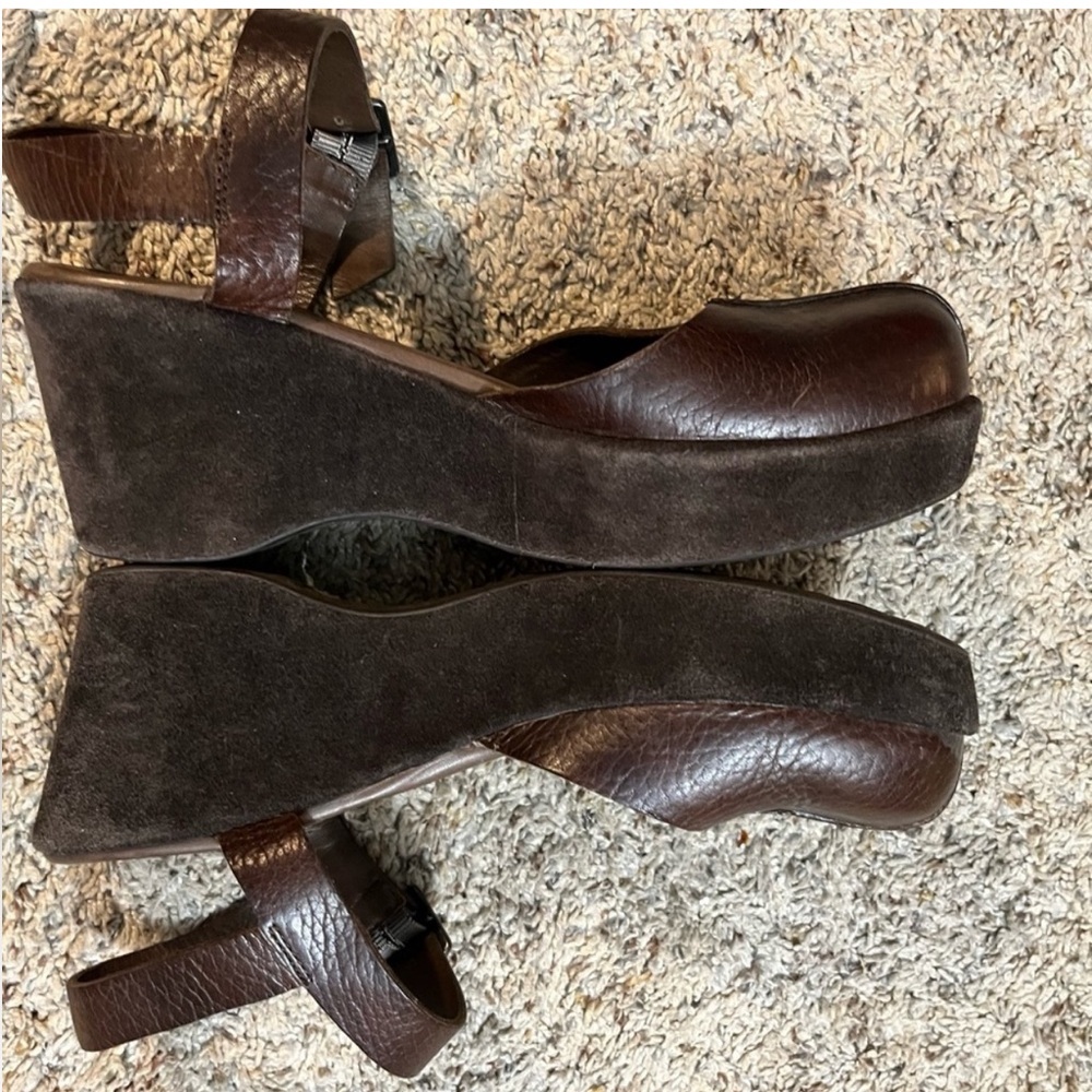 Kork-Ease Brown Leather Women's Shoes - Picture 3 of 6